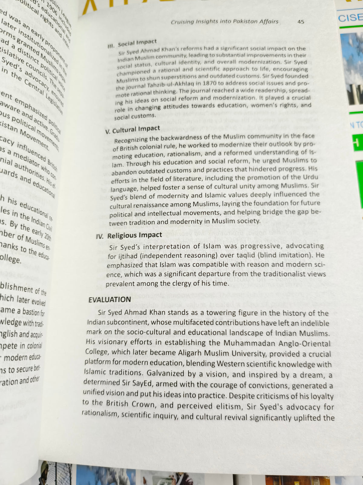 Cruising Insights into Pakistan Affairs: Pre-Partition to Present by Farrukh Sultan