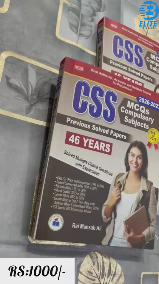 CSS MCQs Compulsory Subjects (1981–2026) – 46 Years Past Papers | By Rai Mansab Ali