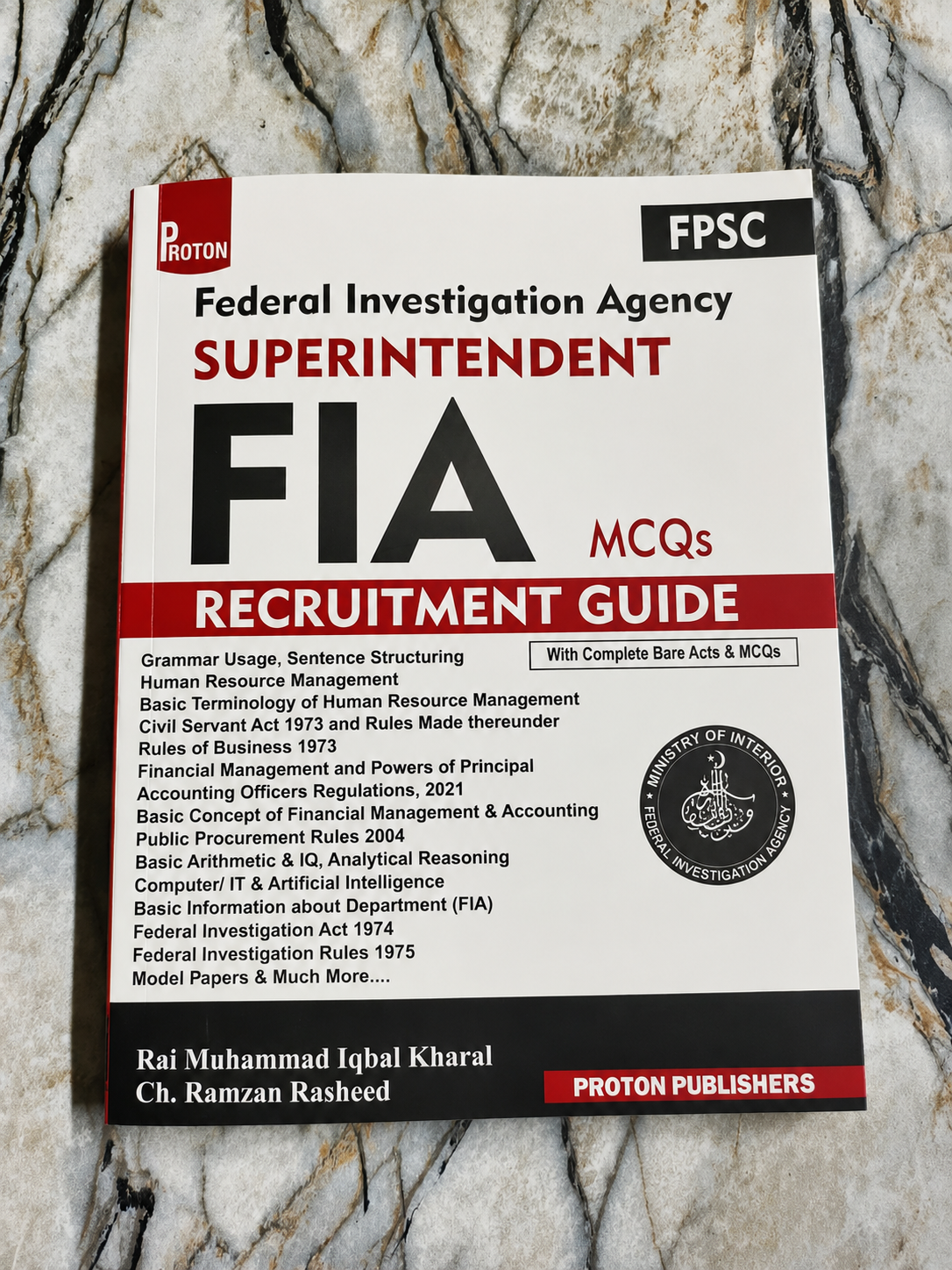 Federal Investigation Agency (FIA) Superintendent MCQs – Recruitment Guide