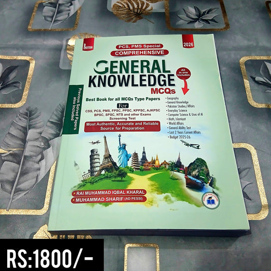 Comprehensive General Knowledge MCQs for PMS 2026 By Rai M. Iqbal